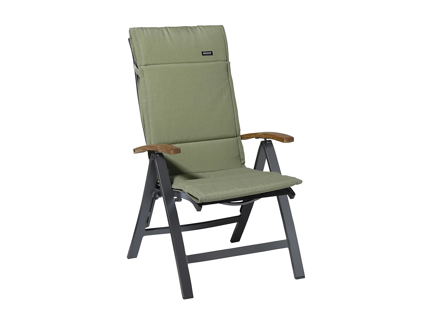 Coussin de jardin Fiber Deluxe Panama sauge - Env. 125x50 cm - Lot de 4