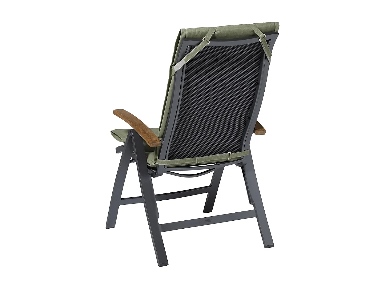 Coussin de jardin Fiber Deluxe Panama sauge - Env. 125x50 cm - Lot de 4