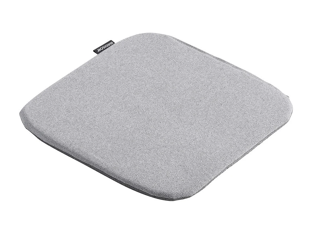 Coussin d'assise Manchester gris clair - Environ 40 x 40 cm - Lot de 4