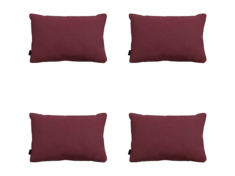 Dekokissen Panama bordeaux - Ca. 40x60 cm - 4er Set