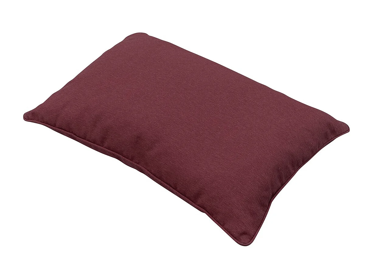 Coussin décoratif Panama bordeaux - Env. 40x60 cm - Lot de 4