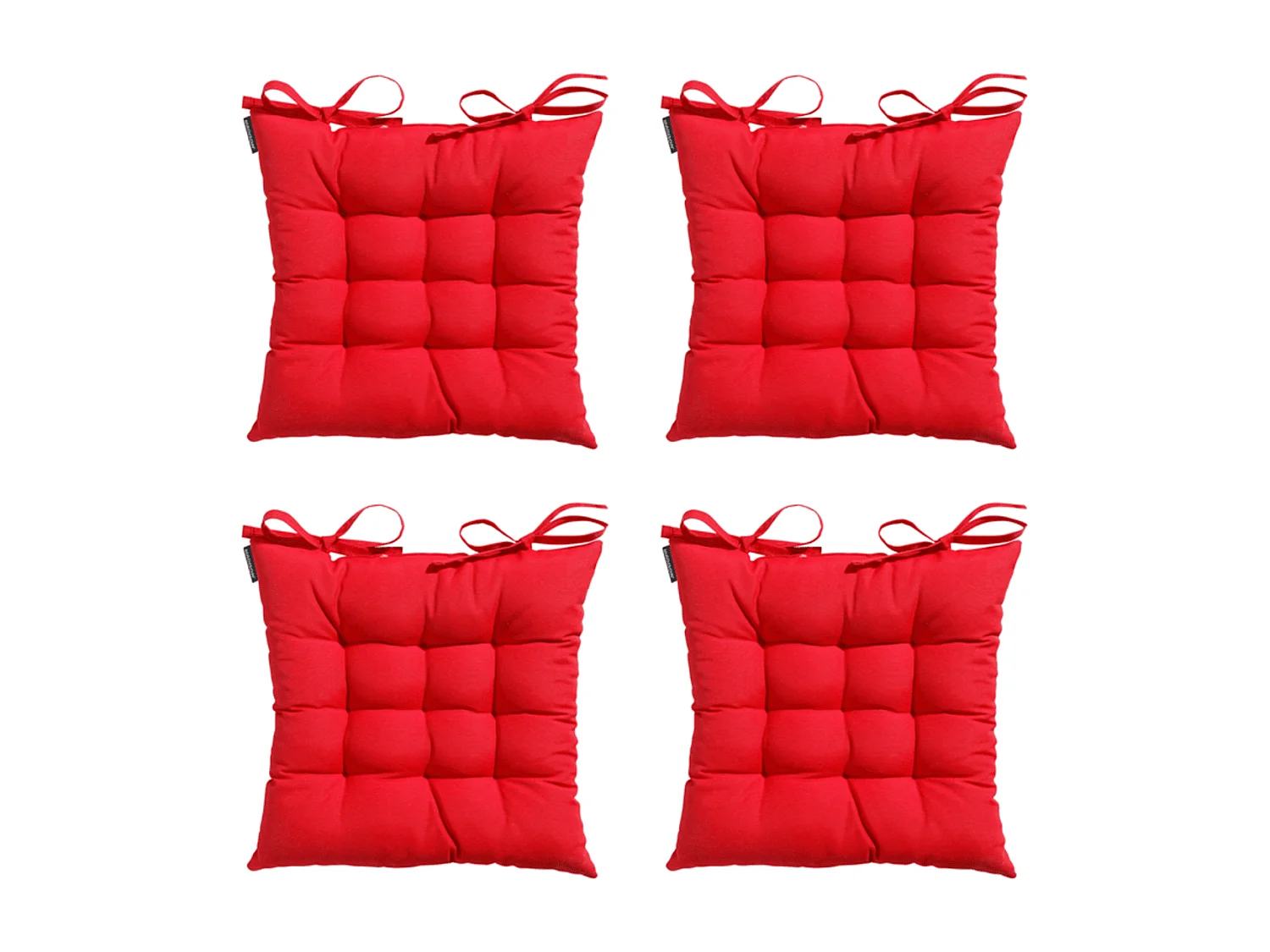 Zitkussen Toscane Panama red - Ca. 46x46 cm - Set van 4