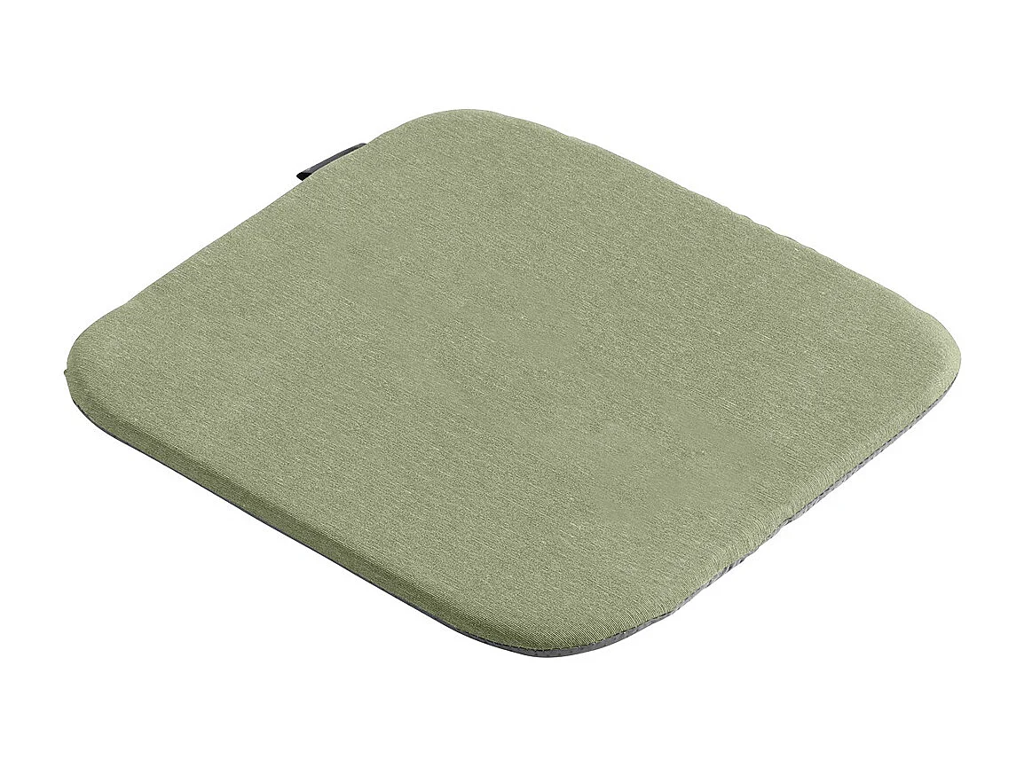 Coussin d'assise Panama sauge - Environ 40 x 40 cm - Lot de 4