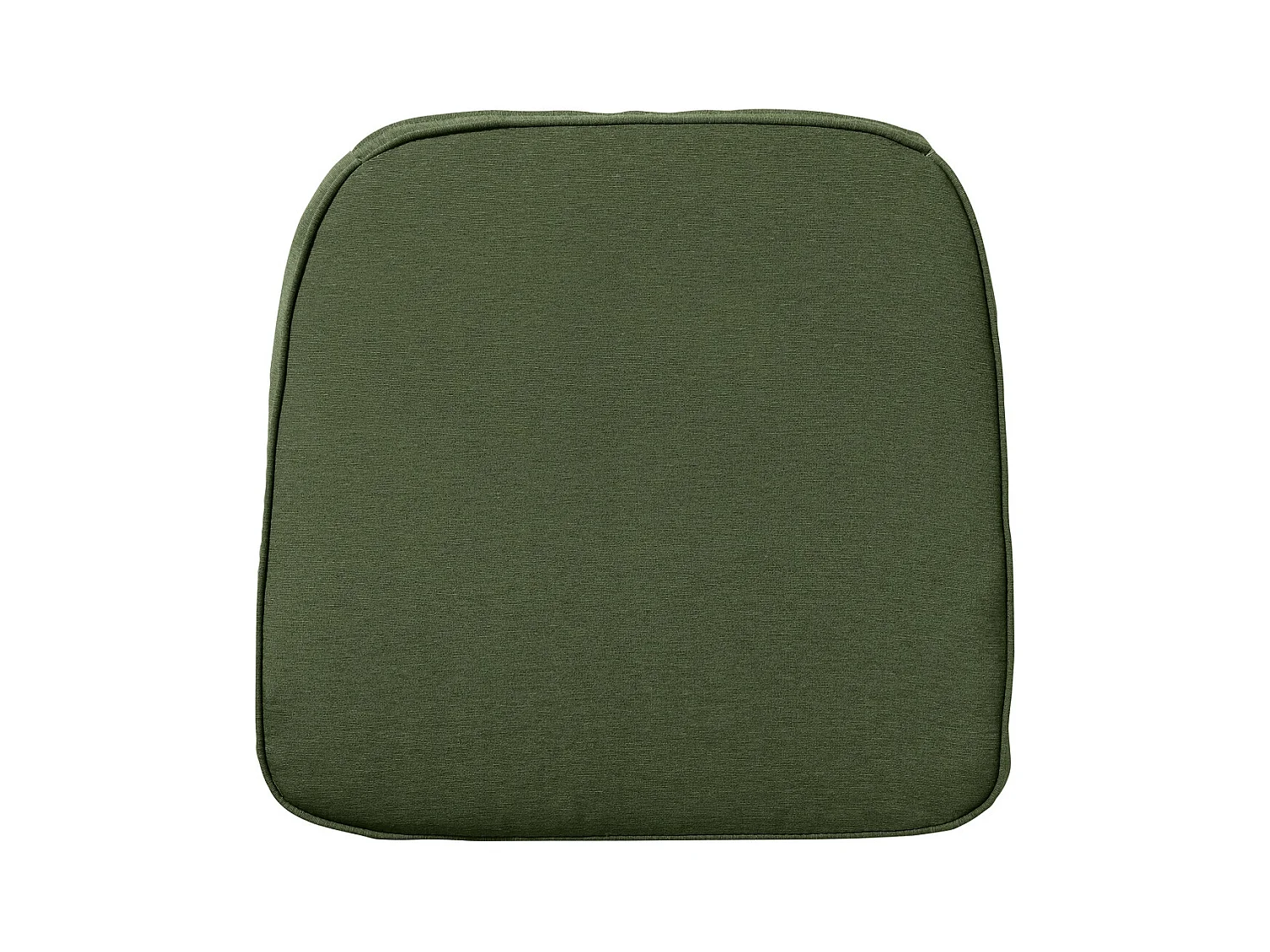 Coussin d'assise en osier Panama vert - Environ 48 x 48 cm - Lot de 4