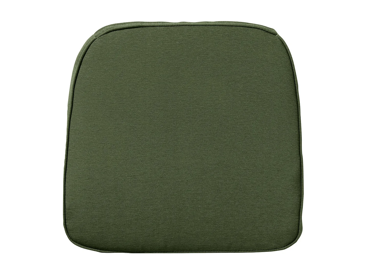 Coussin d'assise en osier Panama vert - Environ 48 x 48 cm - Lot de 4
