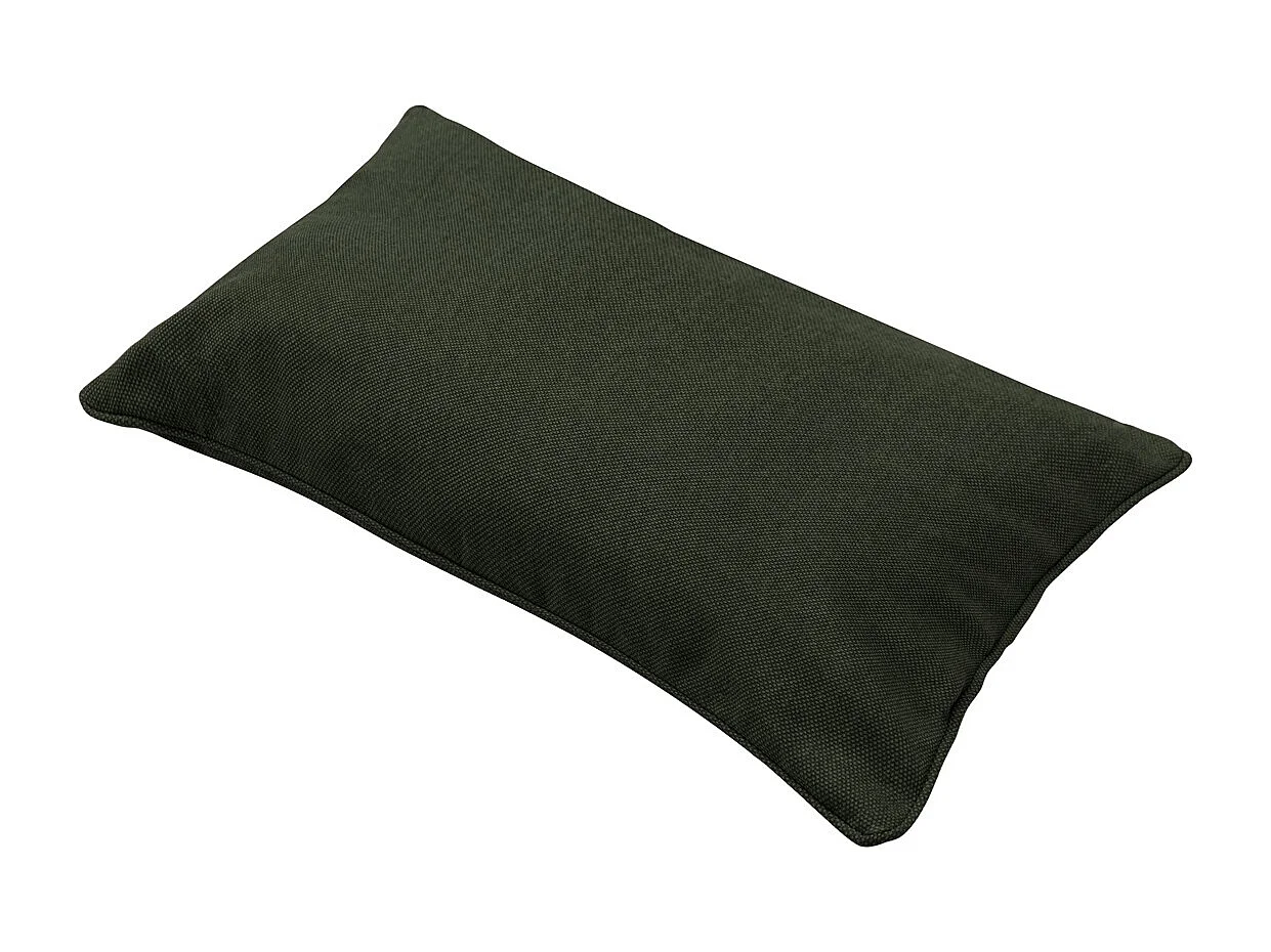 Coussin décoratif Toile verte éco+ - Env. 30x50 cm - Lot de 4