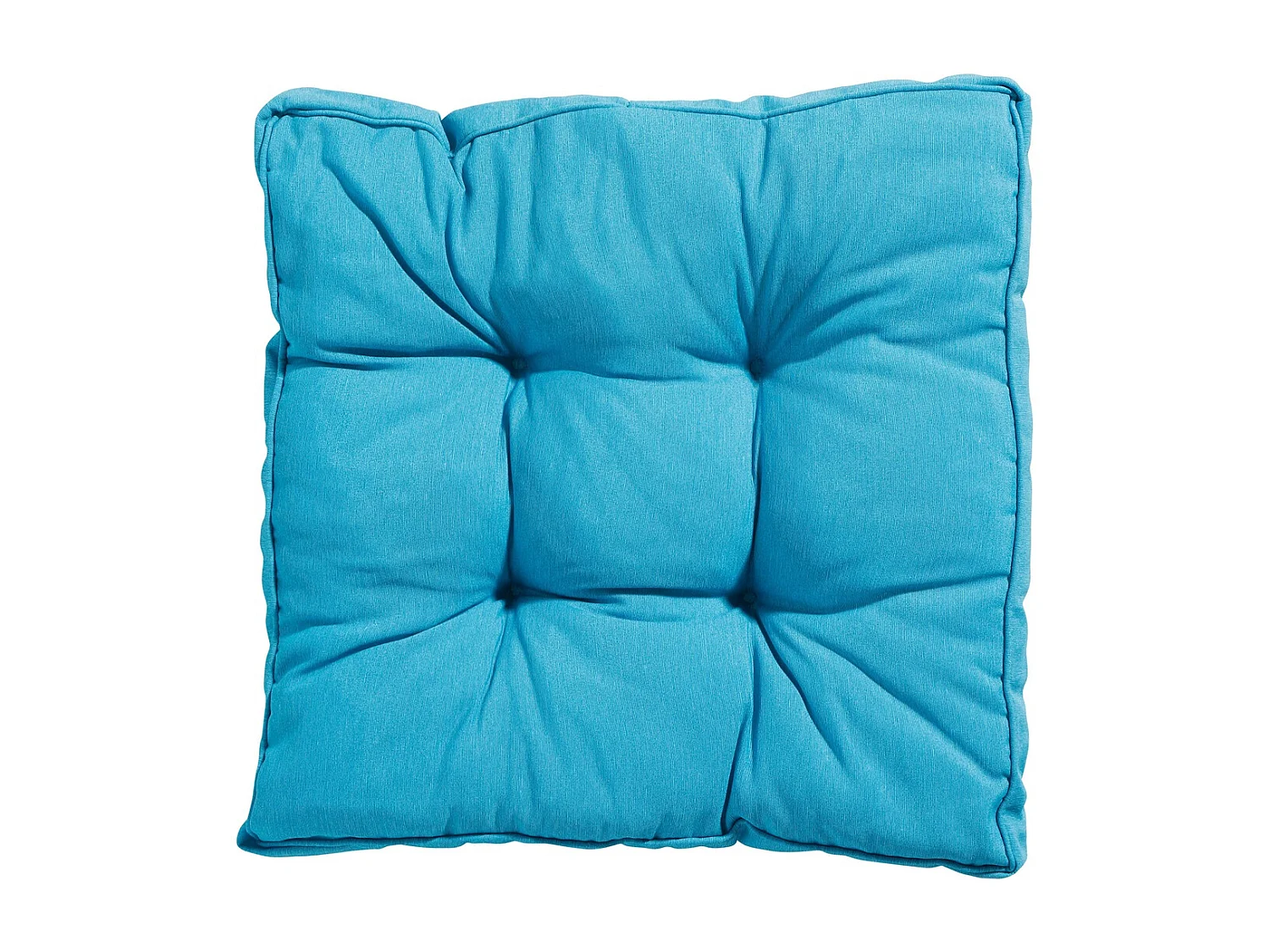 Coussin d'assise Florance Panama aqua - Env. 47x47 cm - Lot de 4