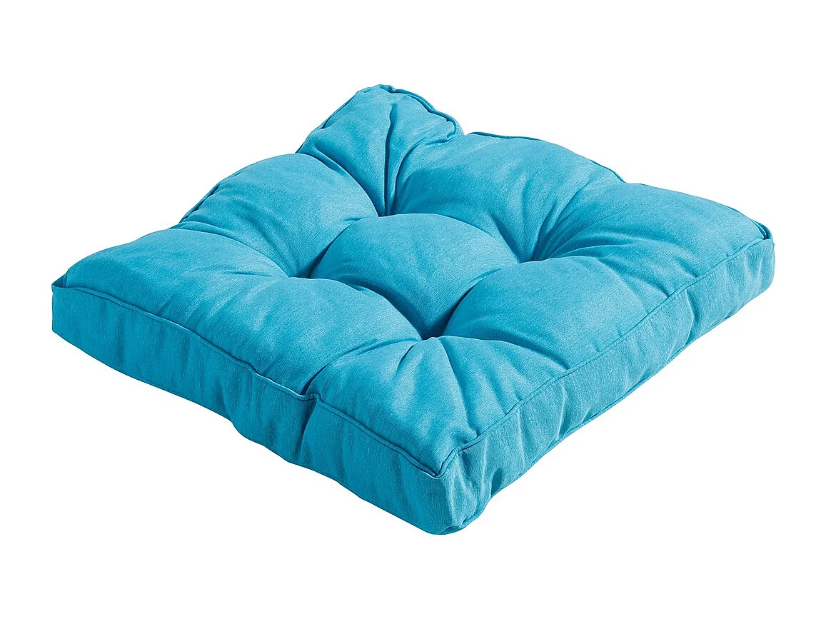 Zitkussen Florance Panama aqua - Ca. 47x47 cm - Set van 4