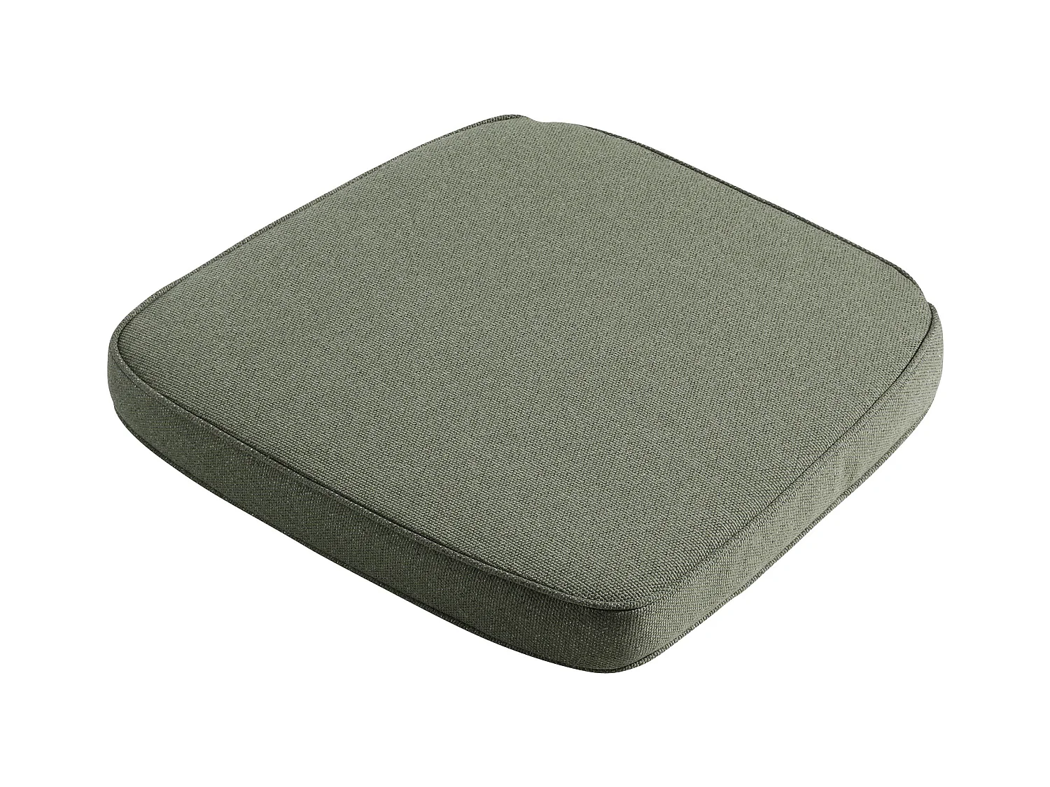 Coussin d'assise en osier Manchester vert - Environ 48 x 48 cm - Lot de 4