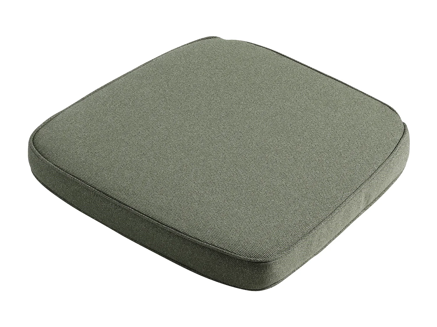 Coussin d'assise en osier Manchester vert - Environ 48 x 48 cm - Lot de 4