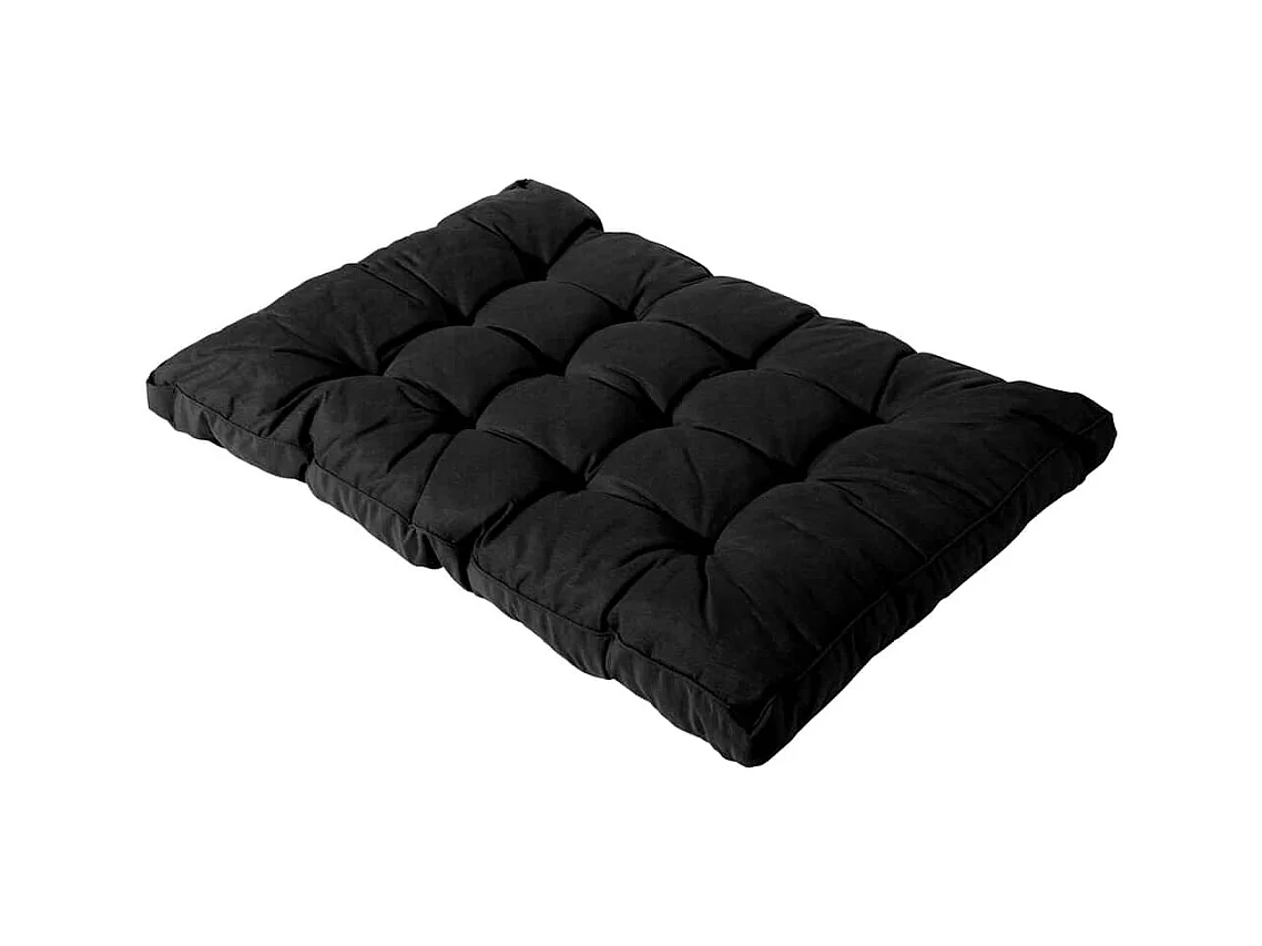 Coussin d'assise Basic noir - Environ 120x80 cm