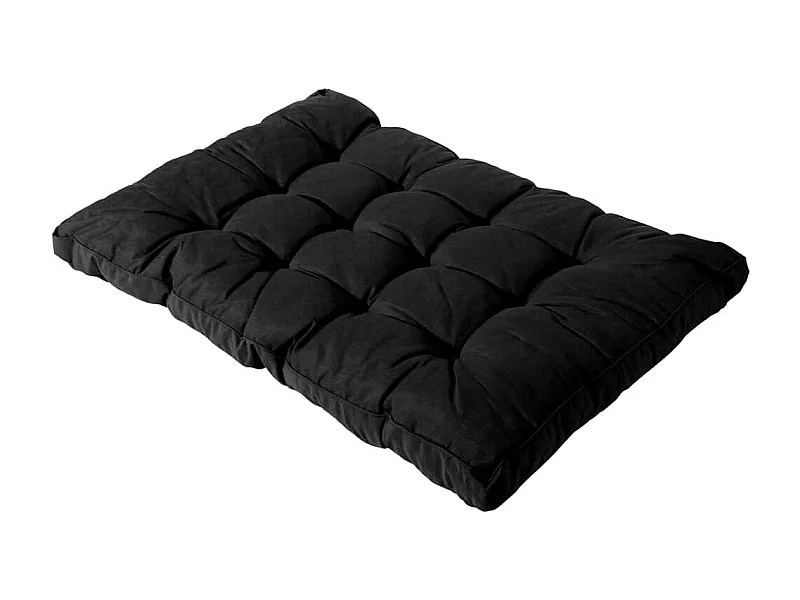 Coussin d'assise Basic noir - Environ 120x80 cm