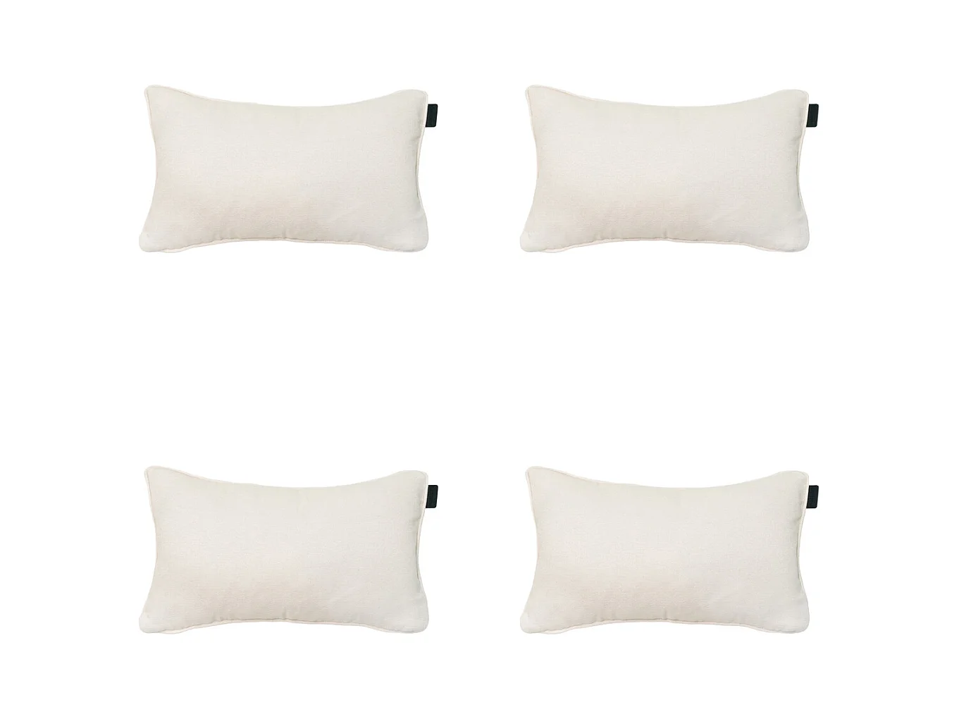 Coussin décoratif Naples sable - Env. 30x50 cm - Lot de 4