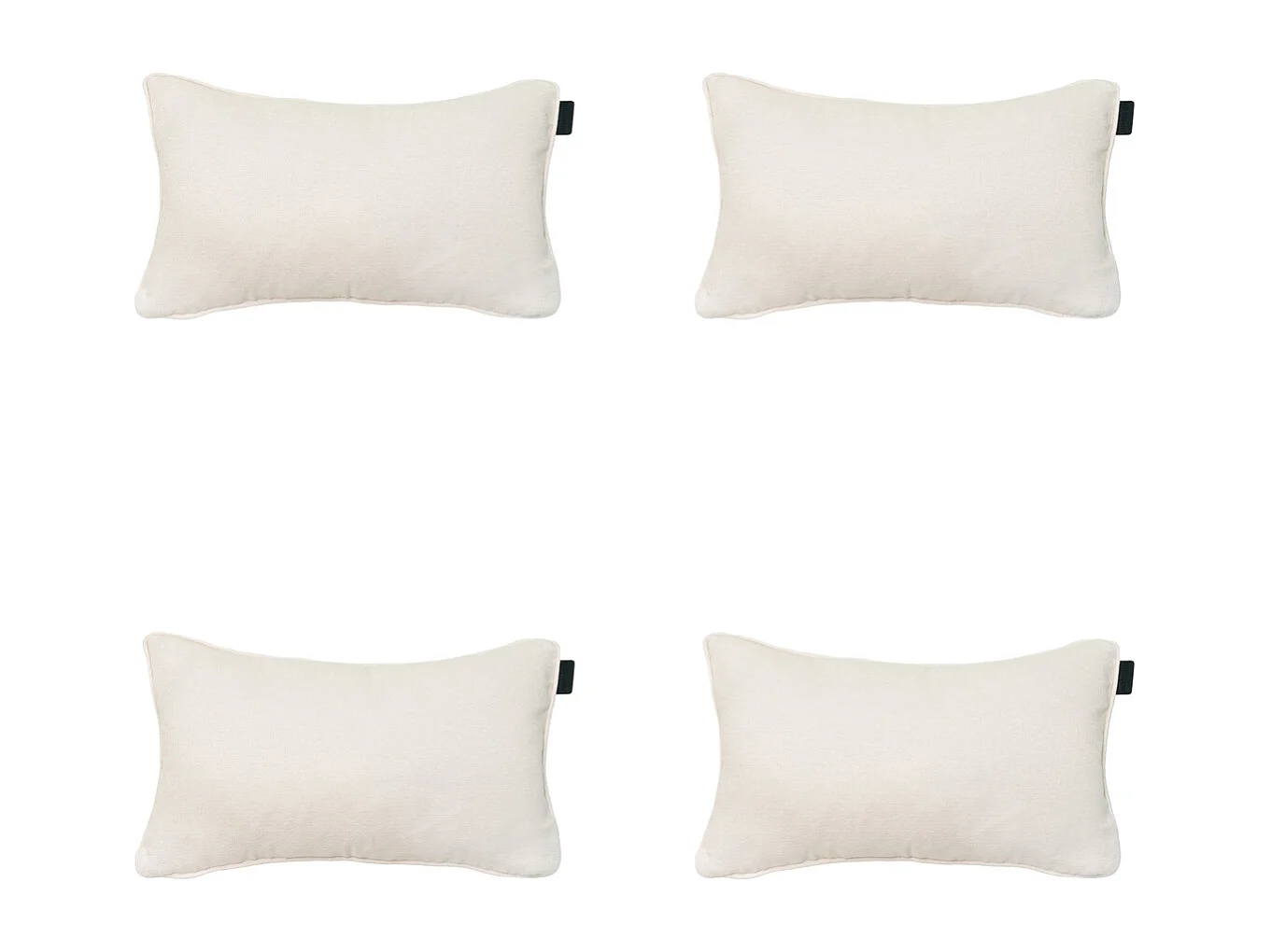 Coussin décoratif Naples sable - Env. 30x50 cm - Lot de 4