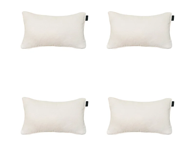 Coussin décoratif Naples sable - Env. 30x50 cm - Lot de 4