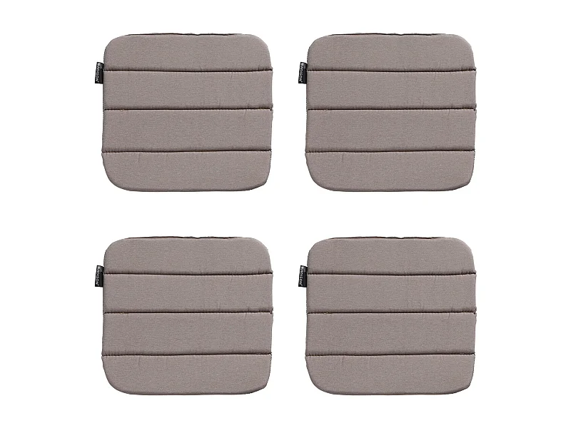 Sitzkissen Panama taupe - Ca. 40x40 cm - 4er Set