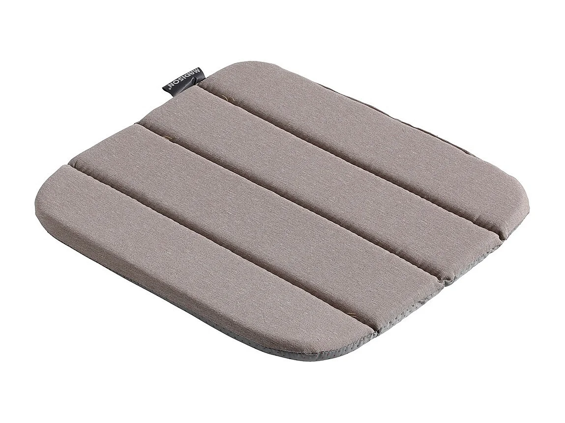 Coussin d'assise Panama taupe - Env. 40x40 cm - Lot de 4