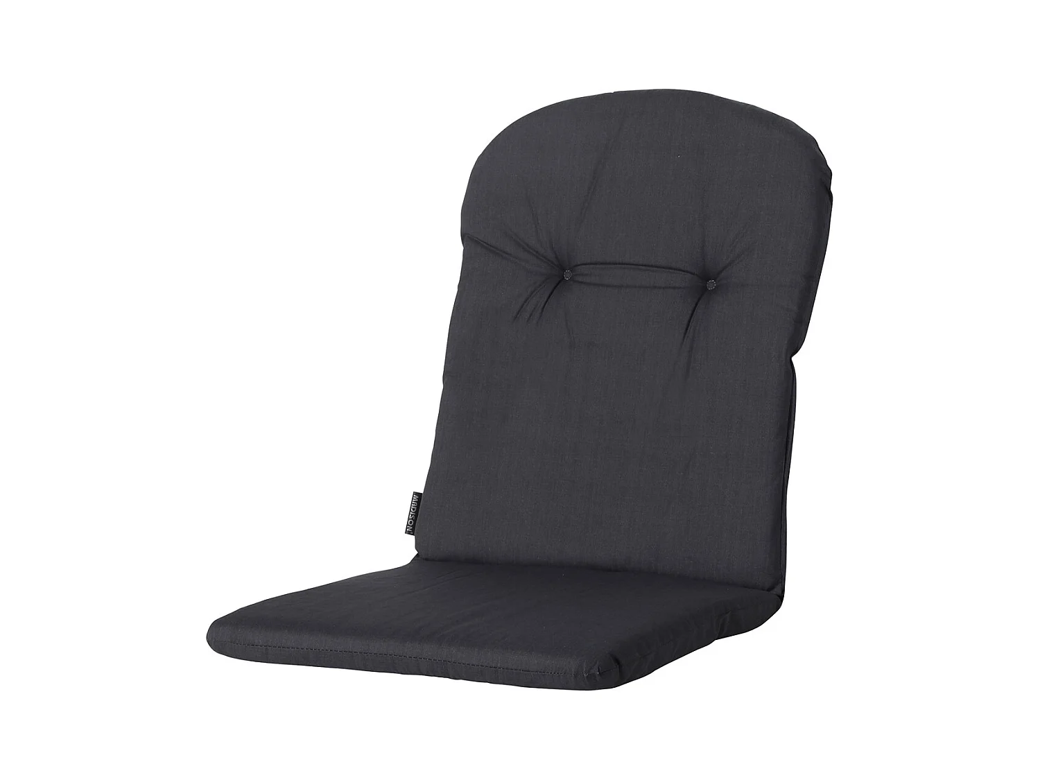 Coussin de fauteuil haut dossier Basic noir - Environ 96 x 45 cm - Lot de 4
