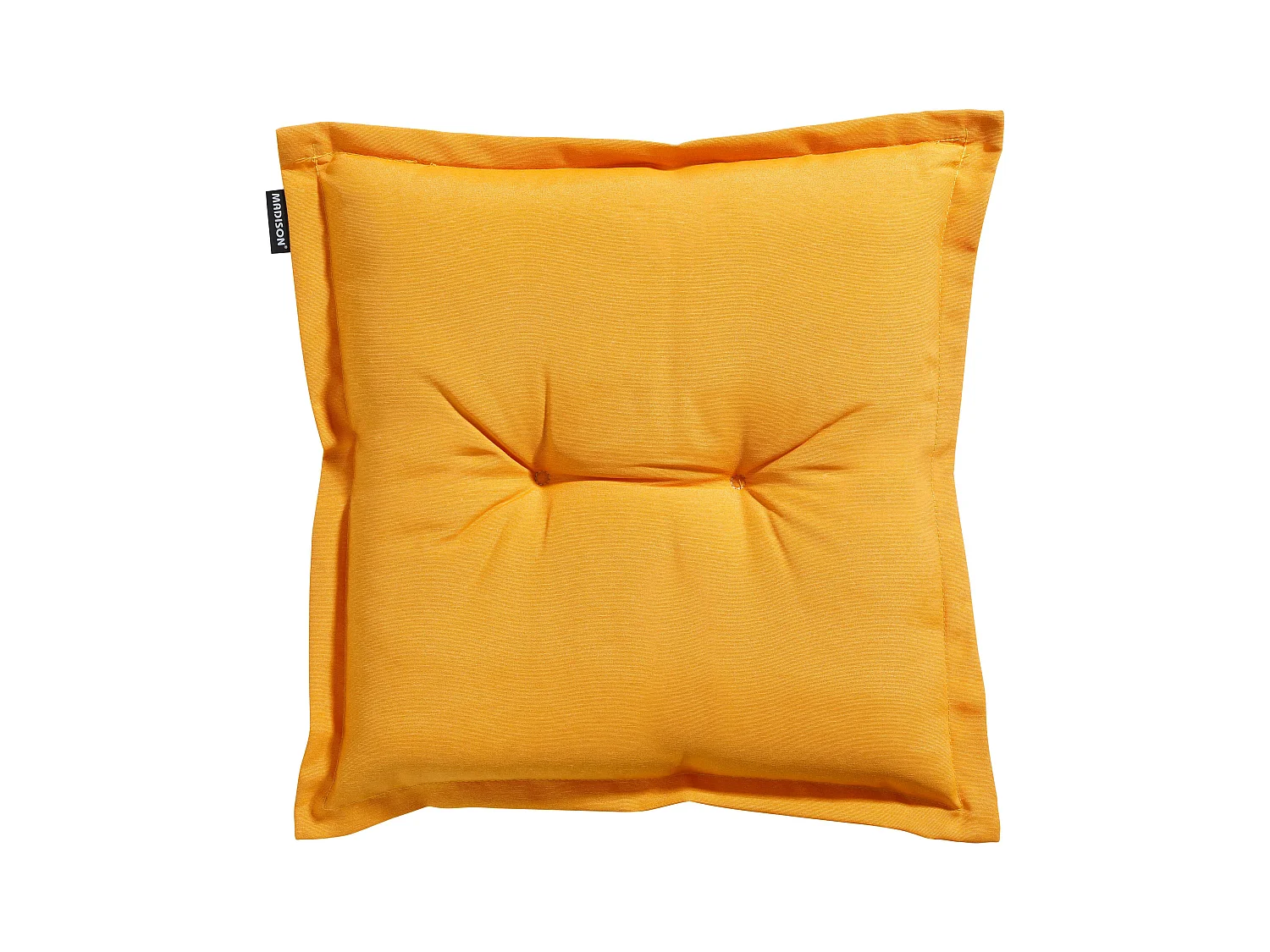 Coussin d'assise Panama doré brillant - Environ 50 x 50 cm - Lot de 4