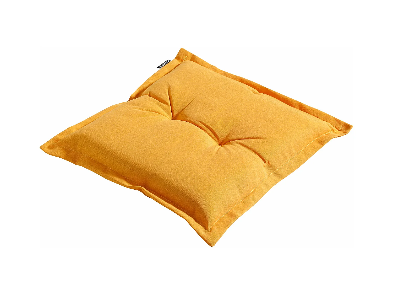 Coussin d'assise Panama doré brillant - Environ 50 x 50 cm - Lot de 4