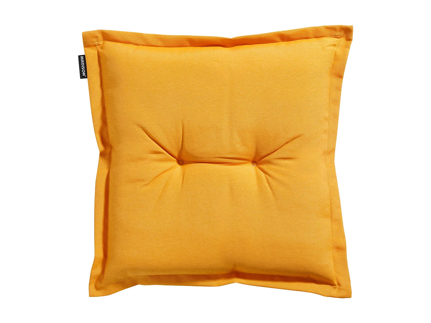 Coussin d'assise Panama doré brillant - Environ 50 x 50 cm - Lot de 4