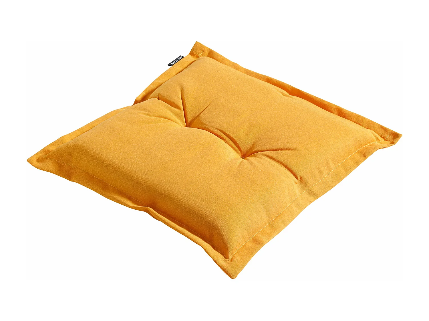 Coussin d'assise Panama doré brillant - Environ 50 x 50 cm - Lot de 4