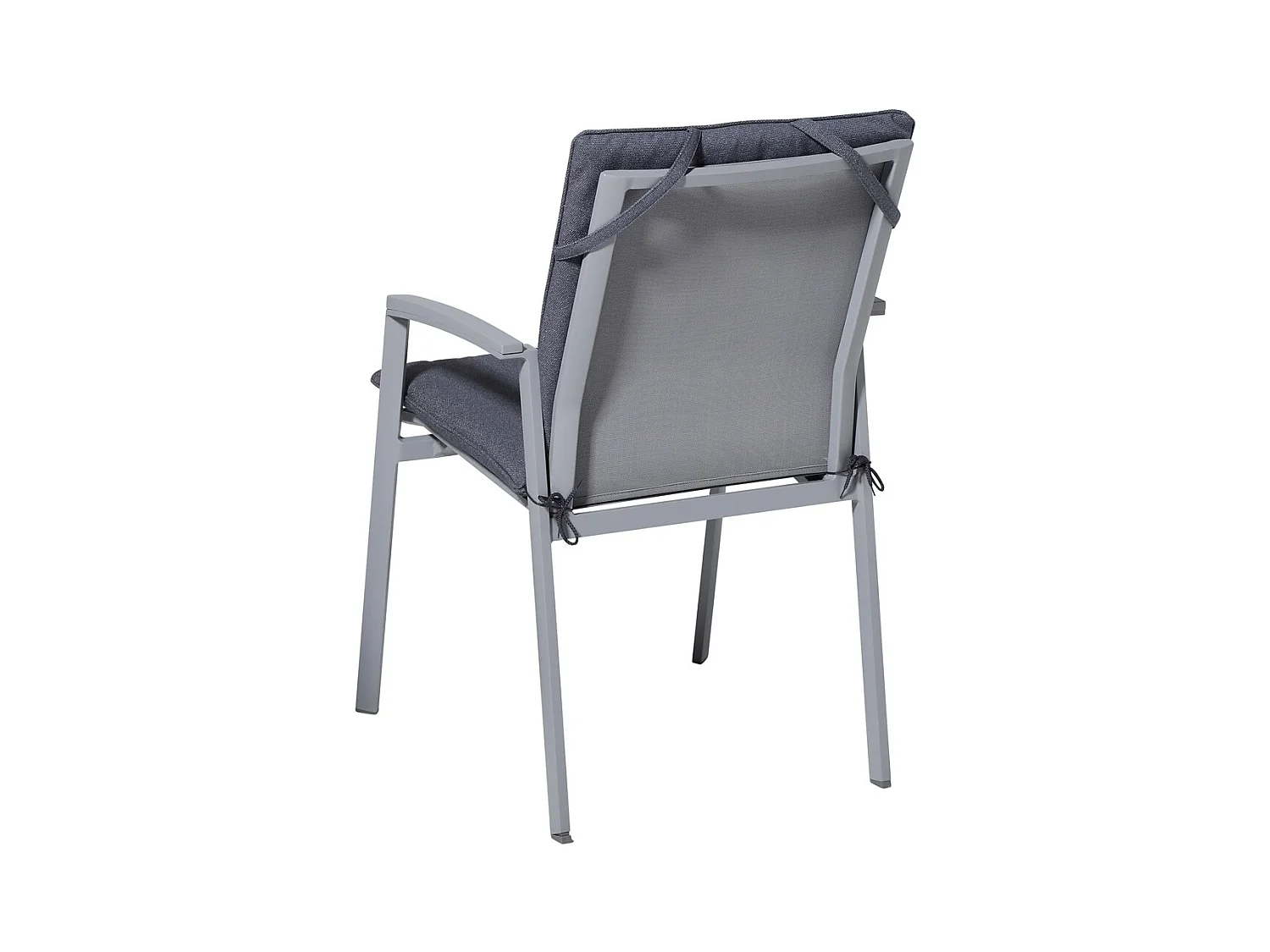 Stapelstoelkussen Manchester denim grey - Ca. 97x49 cm - Set van 4