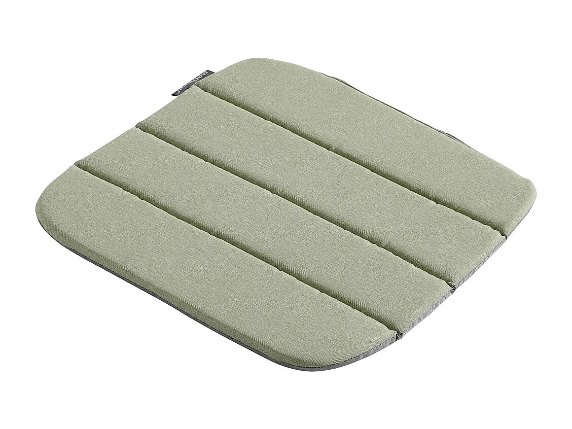 Coussin d'assise Panama sauge - Environ 40 x 40 cm - Lot de 4