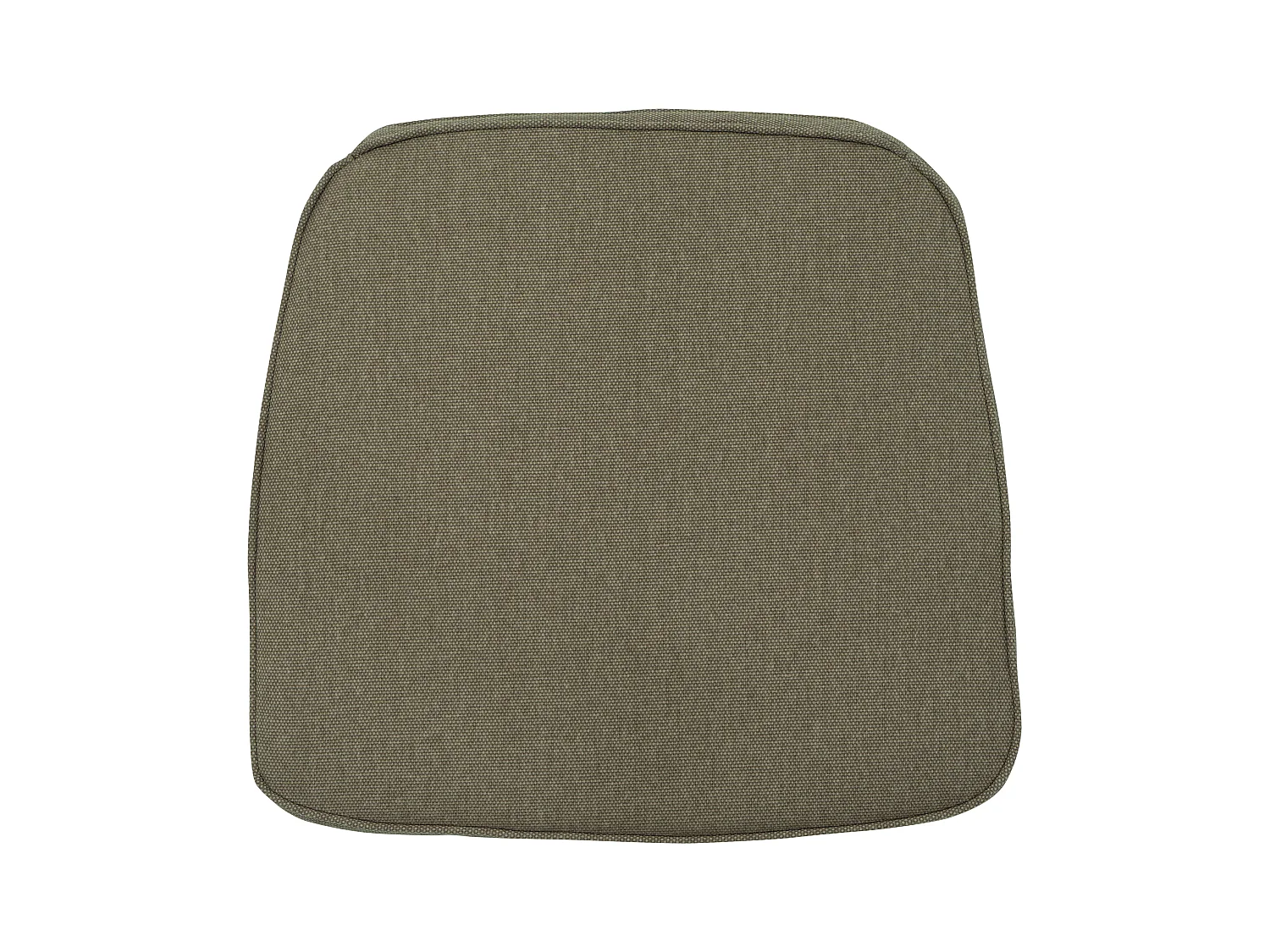Coussin d'assise en osier taupe toile éco+ - Env. 48x48 cm - Lot de 4