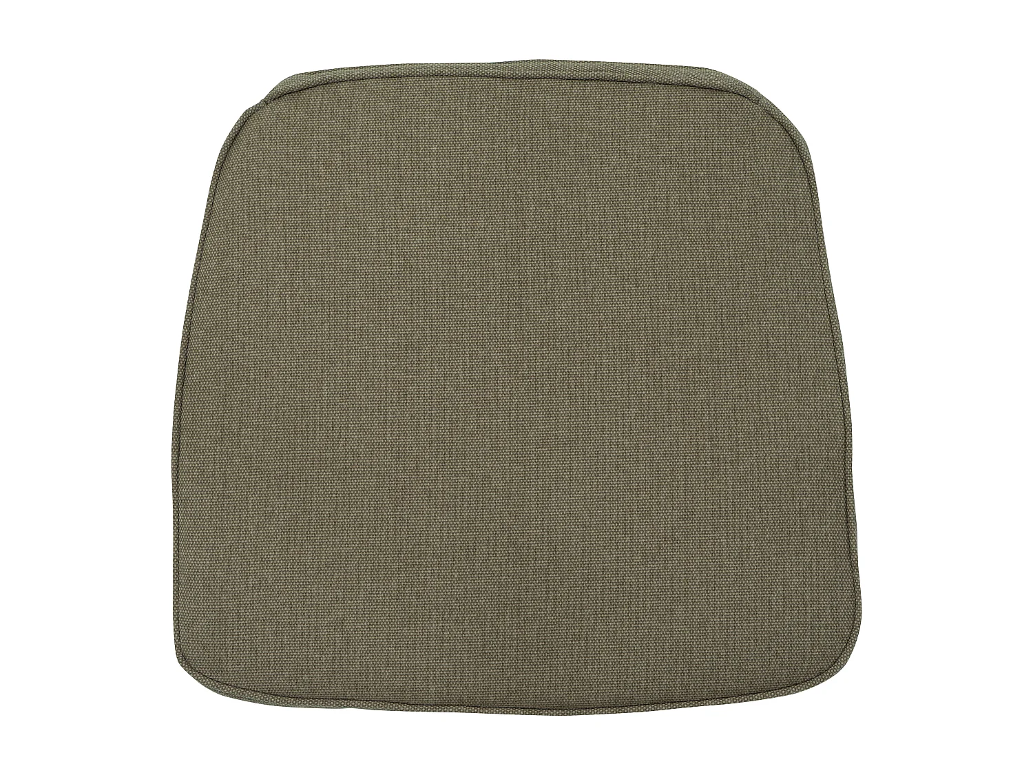 Coussin d'assise en osier taupe toile éco+ - Env. 48x48 cm - Lot de 4