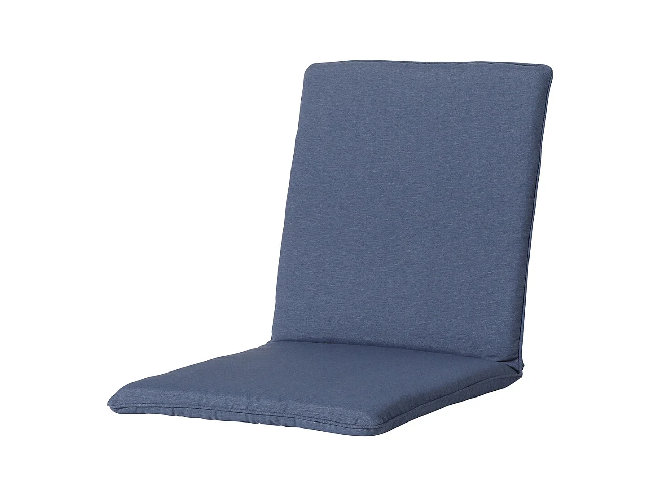 Coussin de chaise empilable Panama bleu saphir - Env. 97 x 49 cm - Lot de 4