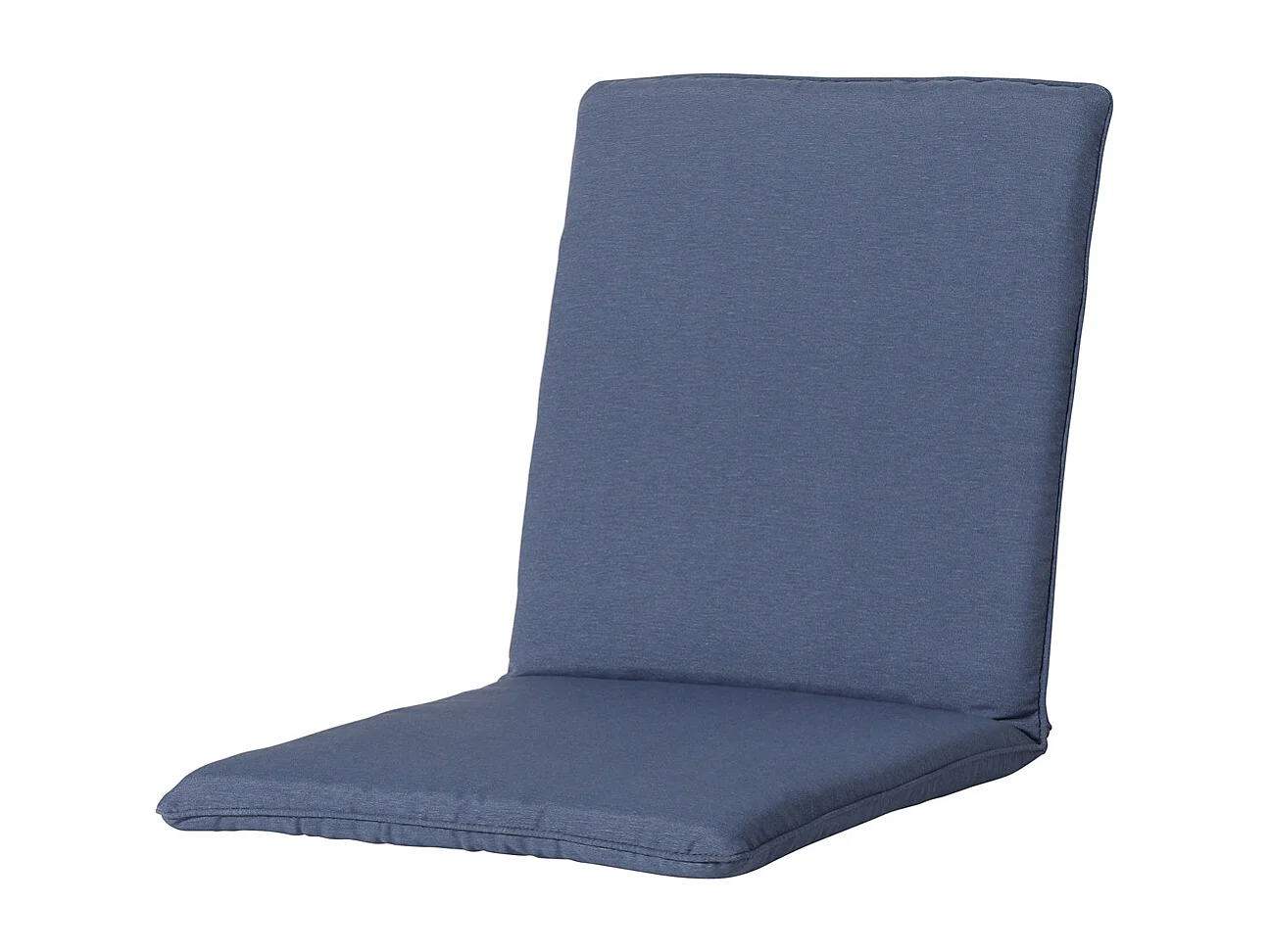 Cojín apilable para silla Panamá azul zafiro - Aprox. 97x49 cm - Juego de 4