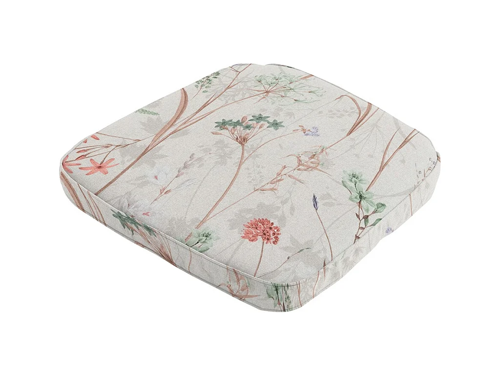 Coussin d'assise Wicker Donna toile naturelle eco+ - Environ 48 x 48 cm - Lot de 4