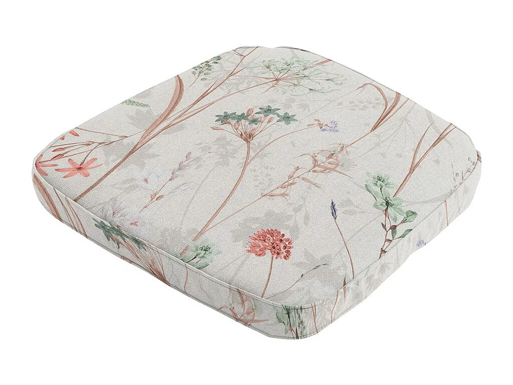 Cojín de asiento Wicker Donna lona natural eco+ - Aprox. 48x48 cm - Juego de 4