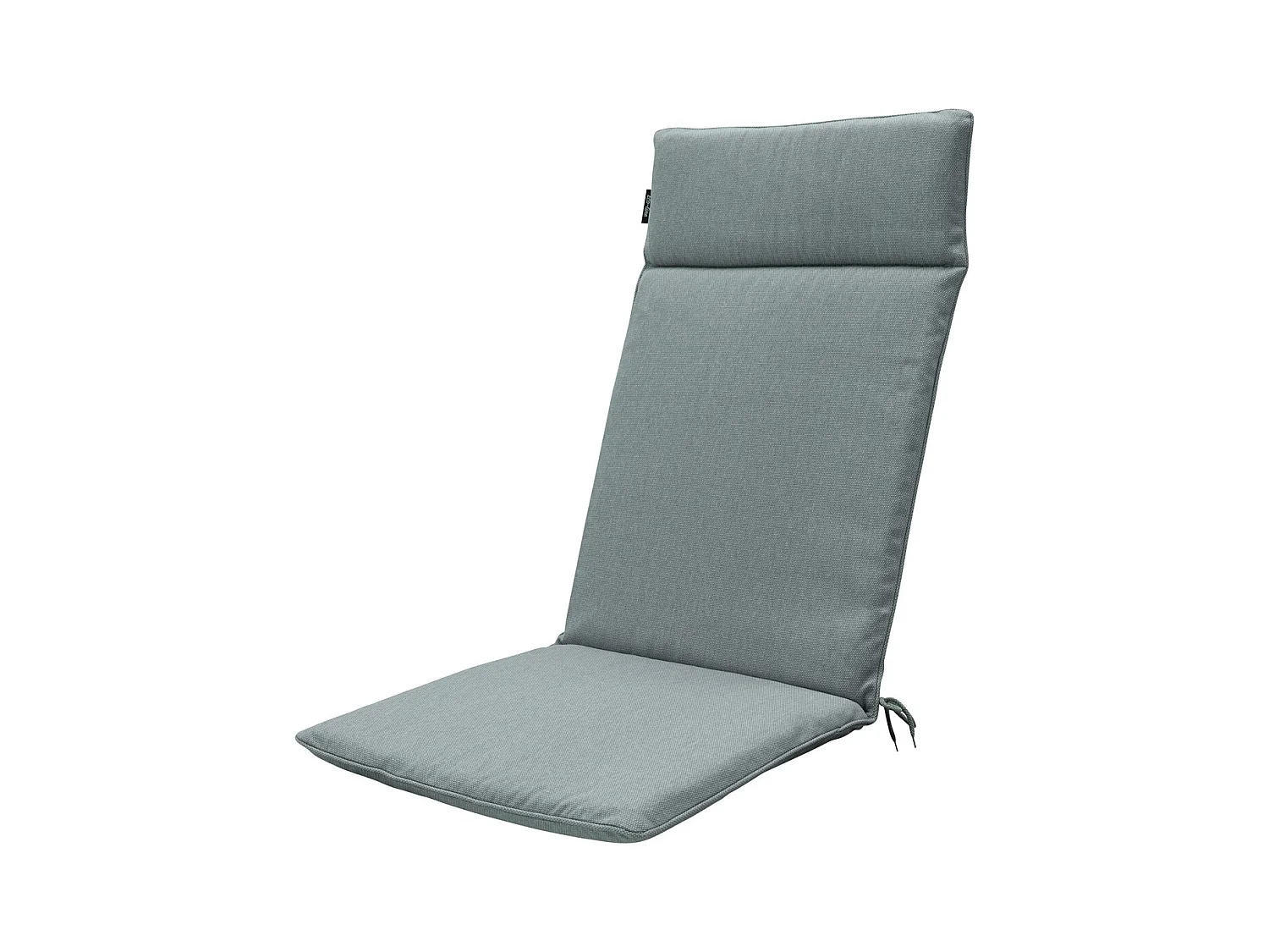 Coussin de chaise de jardin dossier haut toile argentée eco+ - Environ 120 x 50 cm - Lot de 4