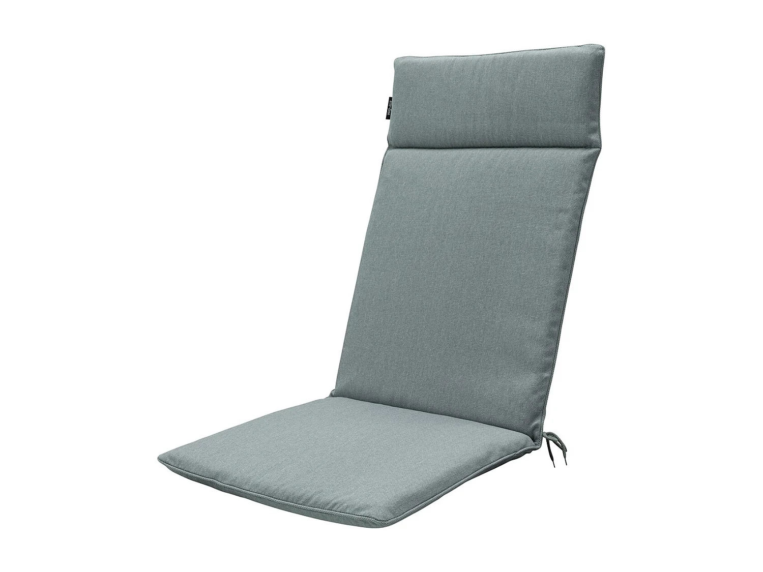 Coussin de chaise de jardin dossier haut toile argentée eco+ - Environ 120 x 50 cm - Lot de 4