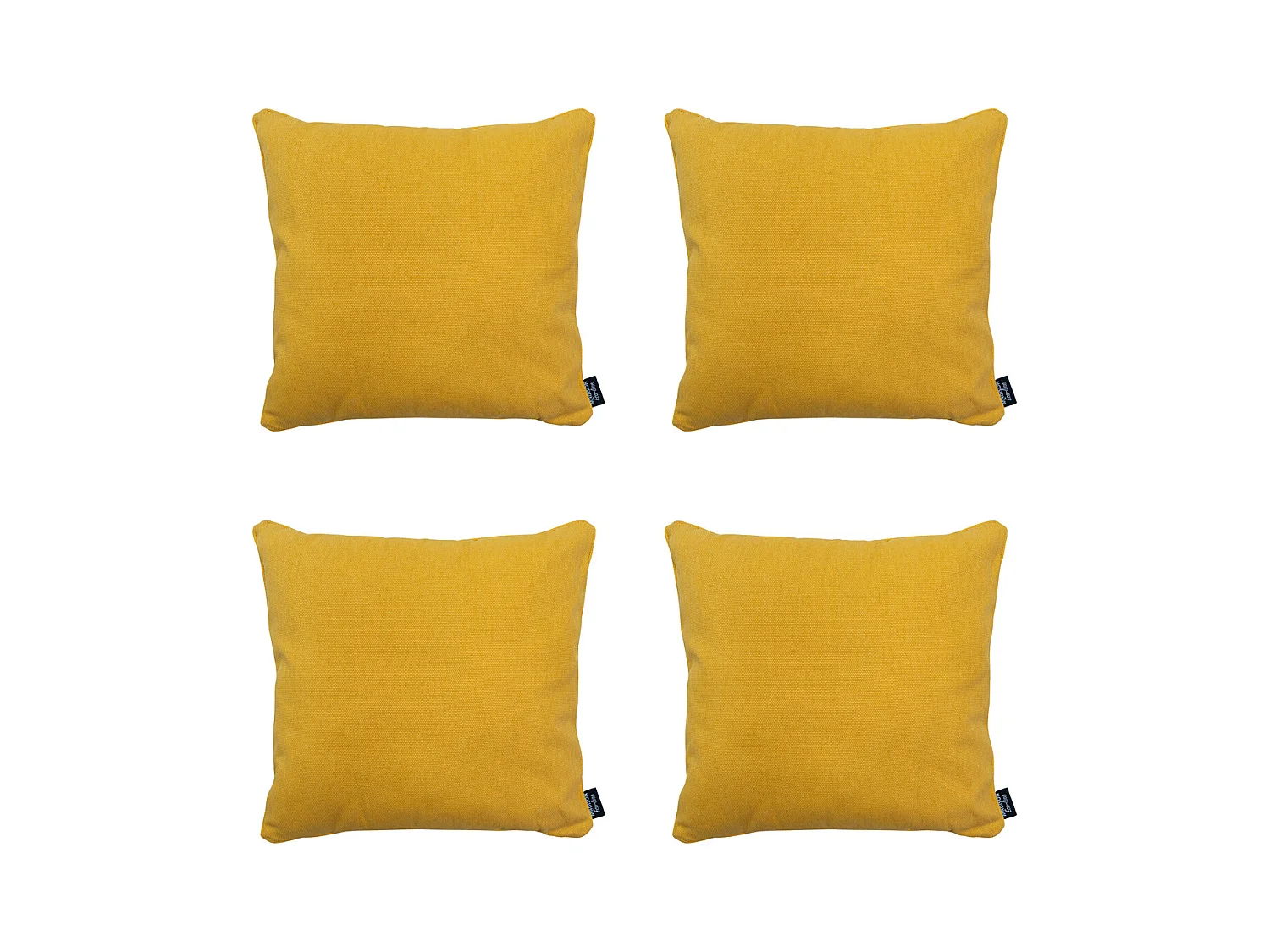 Coussin décoratif Toile dorée éco+ - Env. 50x50 cm - Lot de 4