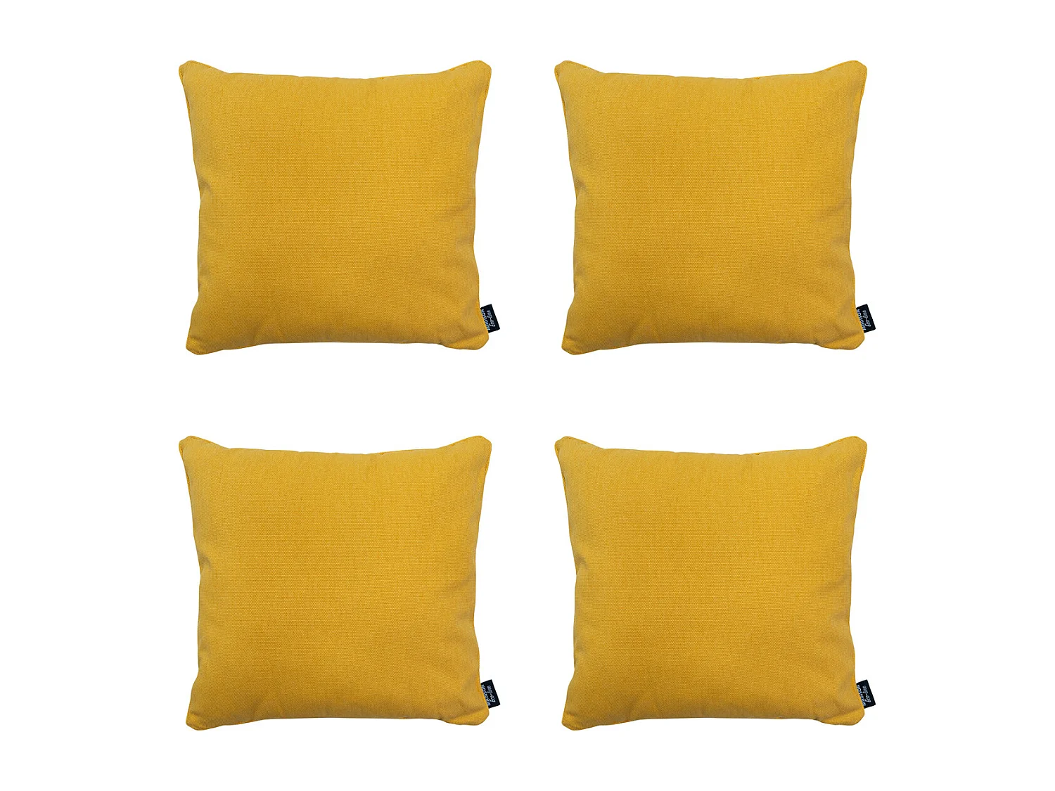 Coussin décoratif Toile dorée éco+ - Env. 50x50 cm - Lot de 4