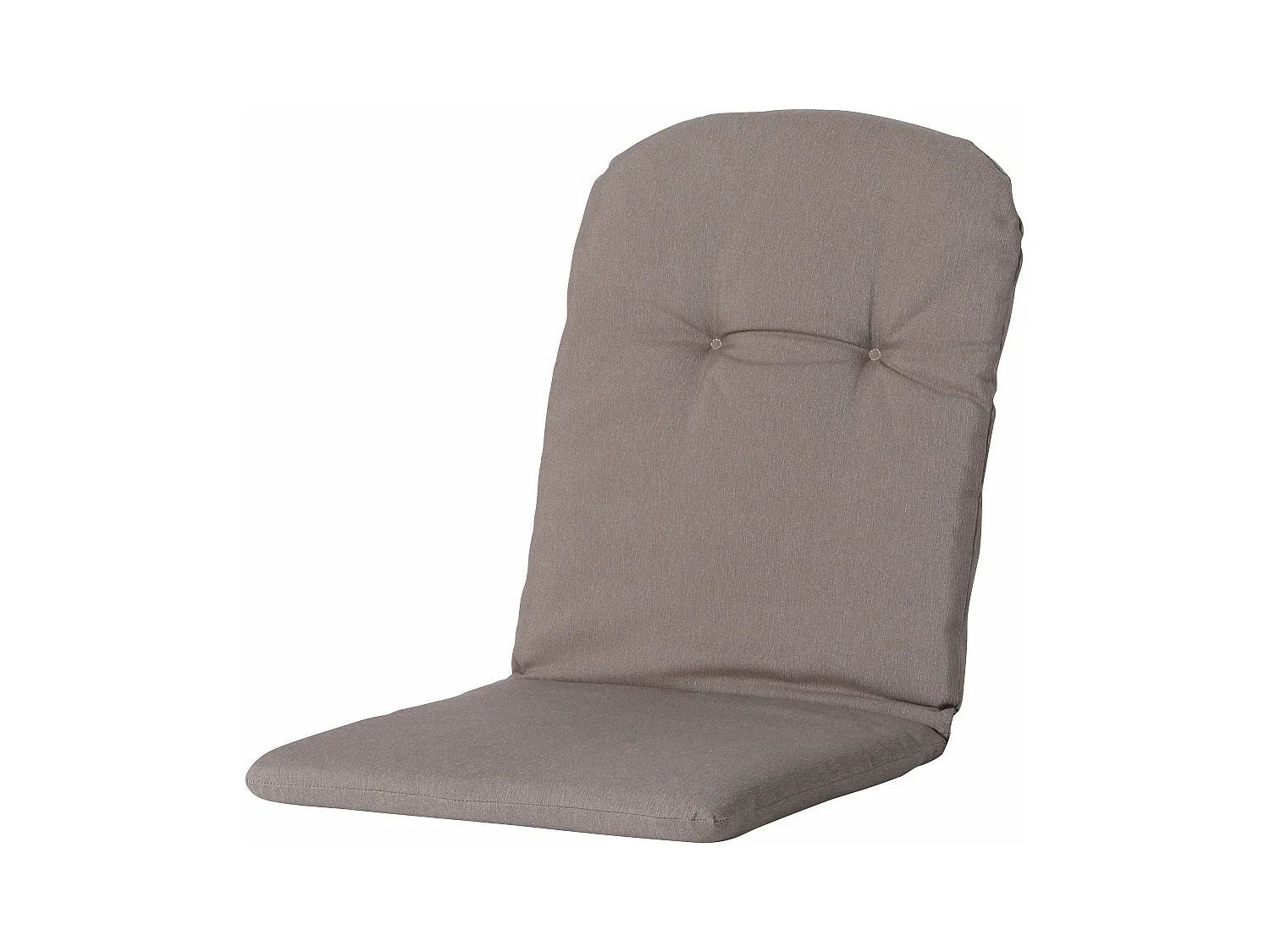 Coussin de chaise baquet dossier haut Panama taupe - Env. 96 x 45 cm - Lot de 4