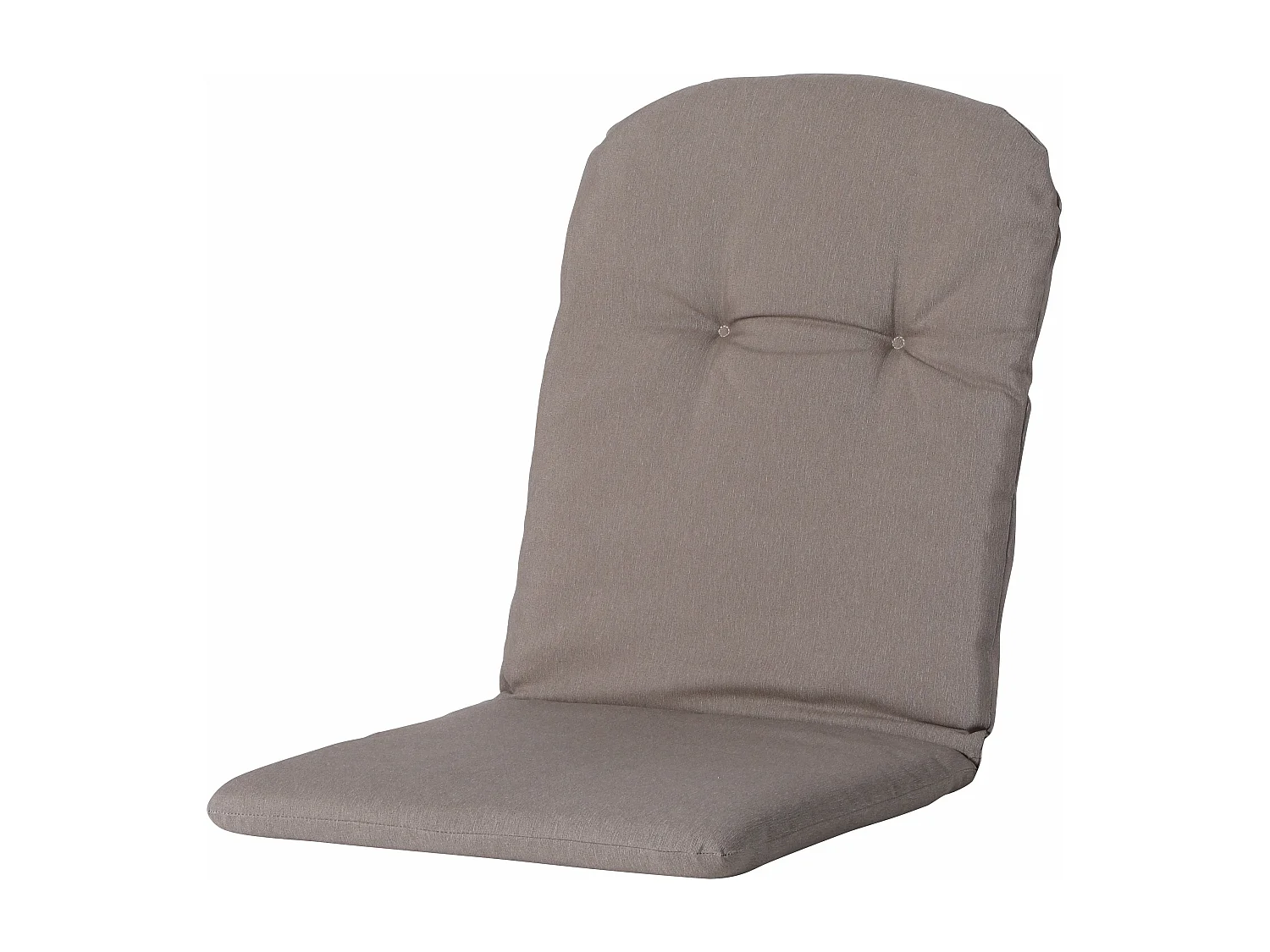 Coussin de chaise baquet dossier haut Panama taupe - Env. 96 x 45 cm - Lot de 4