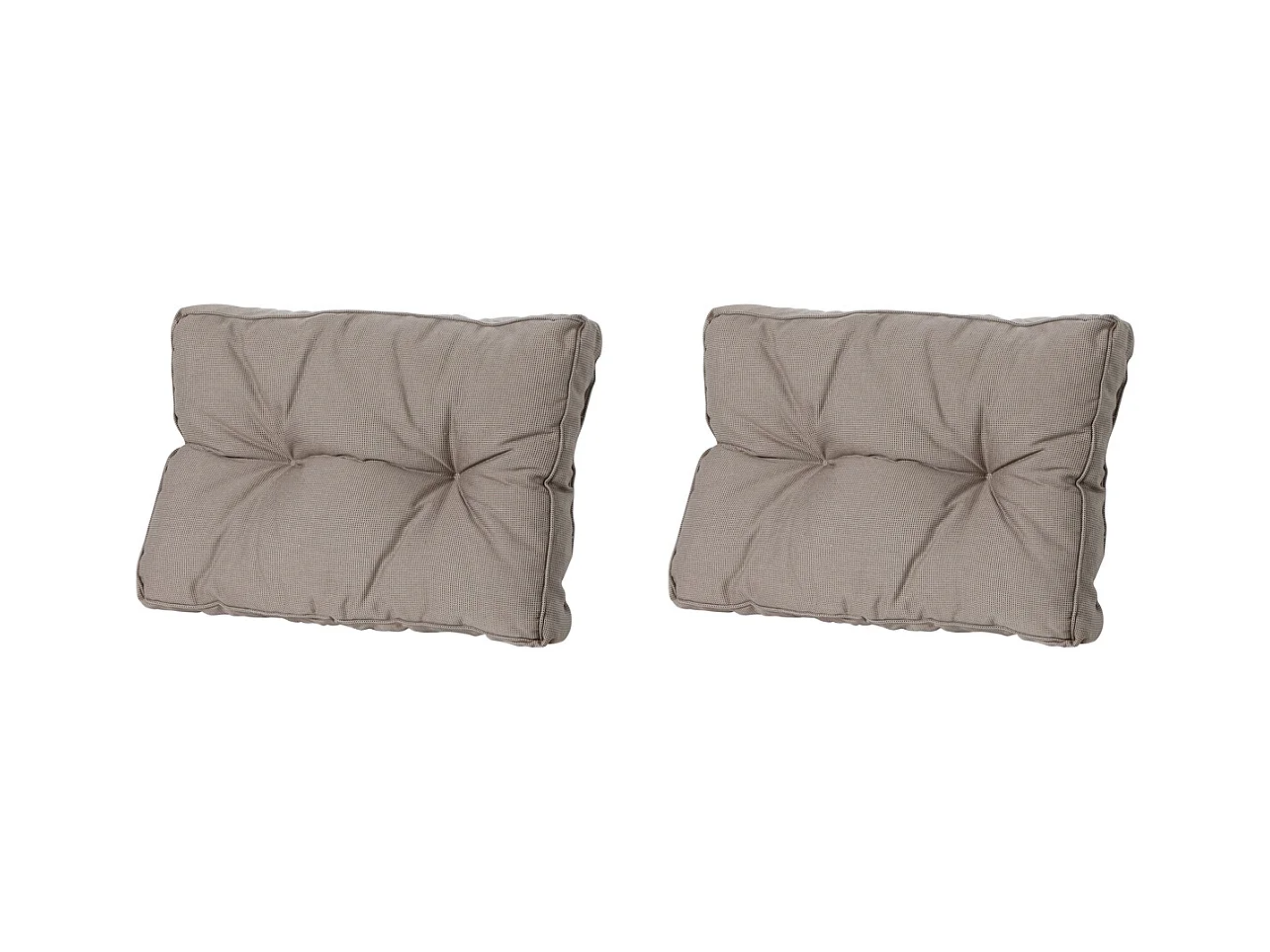 Coussin d'assise Florance Rib foie - Env. 43x60 cm - Lot de 2