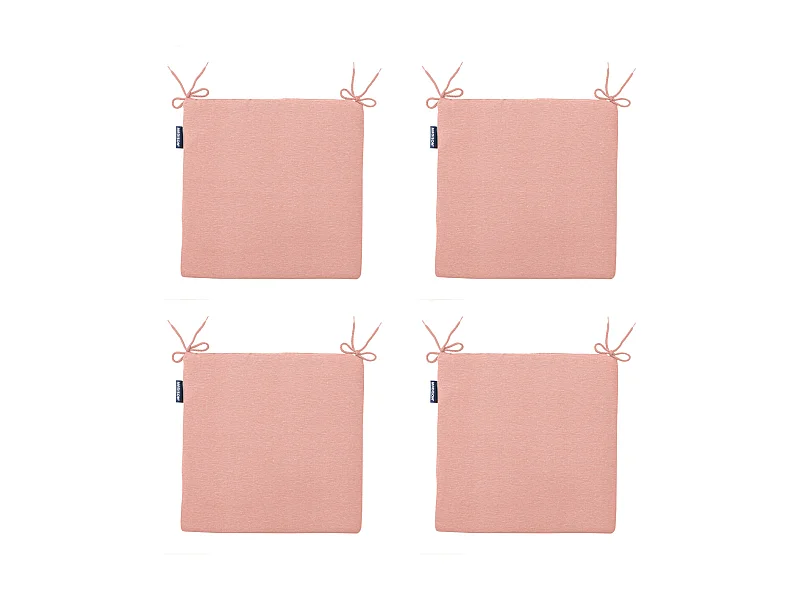 Sitzkissen Neapel Lachs - Ca. 40x40 cm - 4er Set