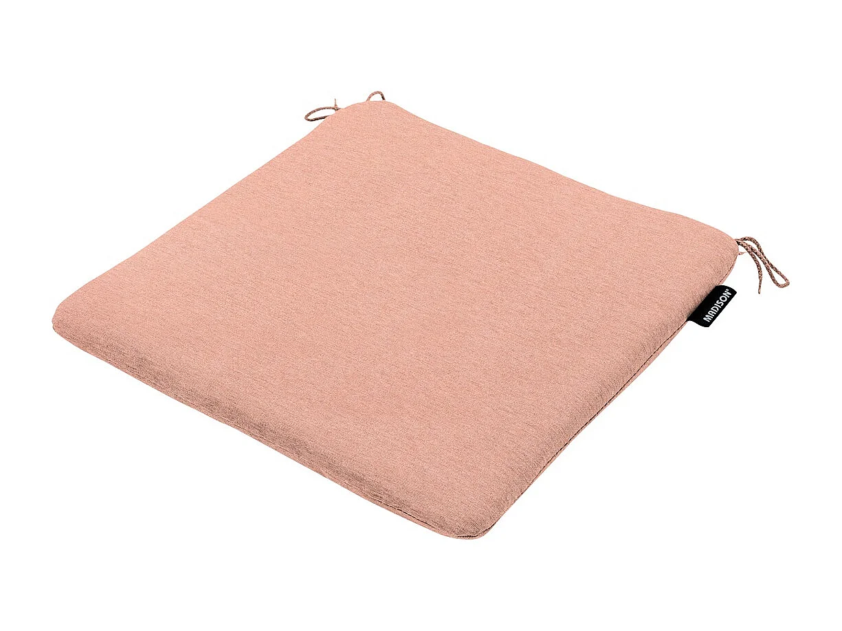 Coussin d'assise Naples saumon - Env. 40x40 cm - Lot de 4