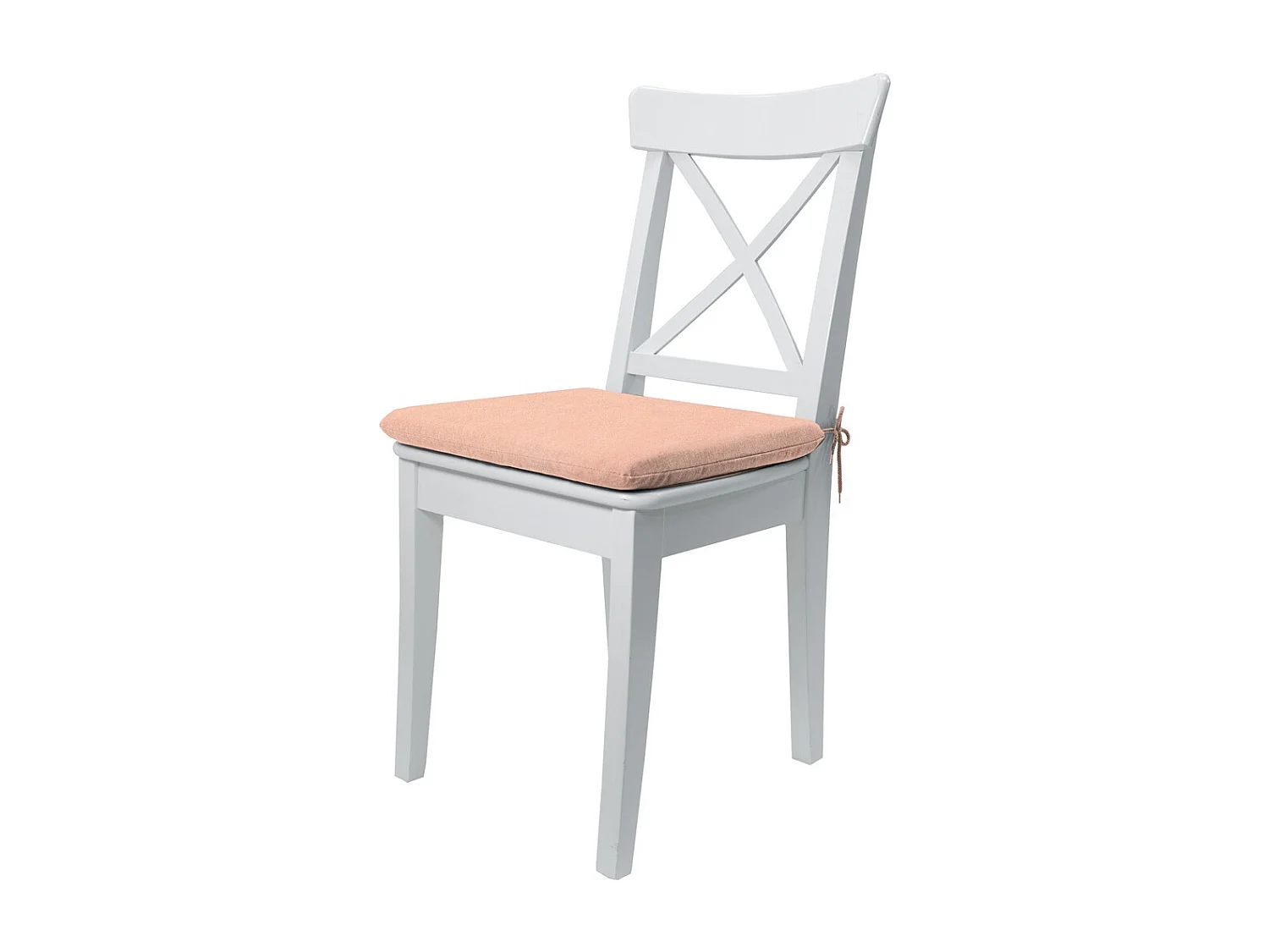 Coussin d'assise Naples saumon - Env. 40x40 cm - Lot de 4