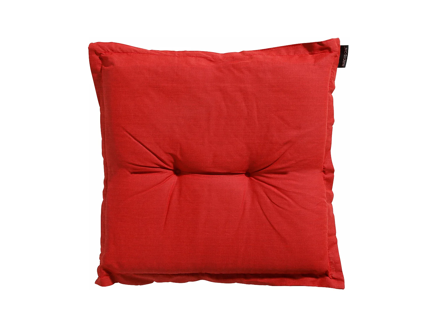 Coussin d'assise Basic rouge - Environ 50x50 cm - Lot de 4