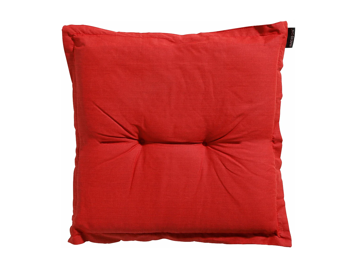 Coussin d'assise Basic rouge - Environ 50x50 cm - Lot de 4