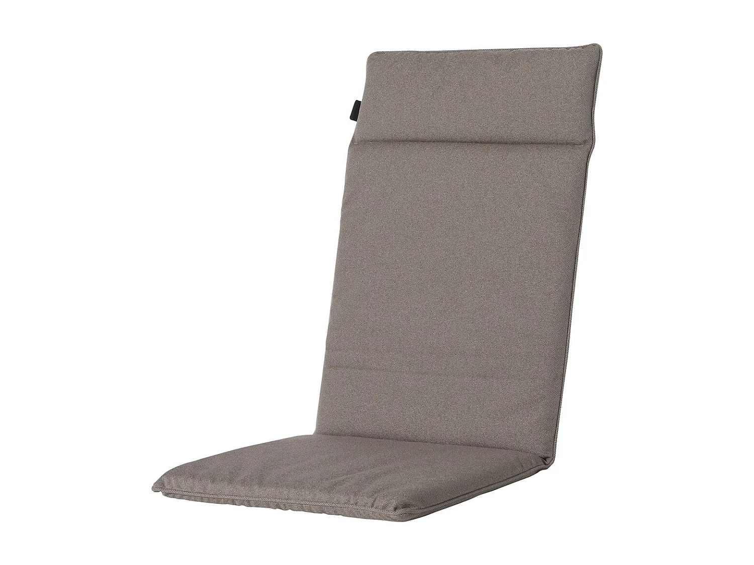 Coussin de chaise de jardin haut dossier Manchester taupe - Environ 120 x 50 cm - Lot de 4