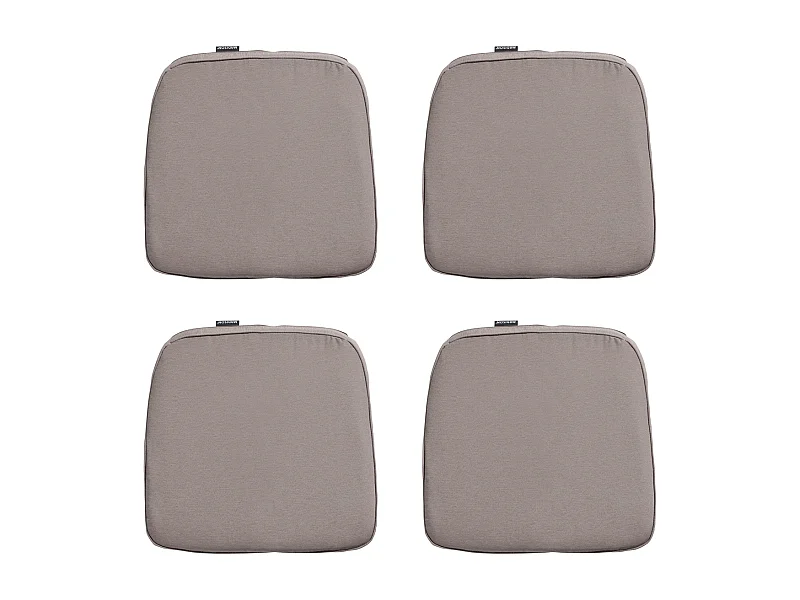 Zitkussen Wicker Panama taupe - Ca. 48x48 cm - Set van 4