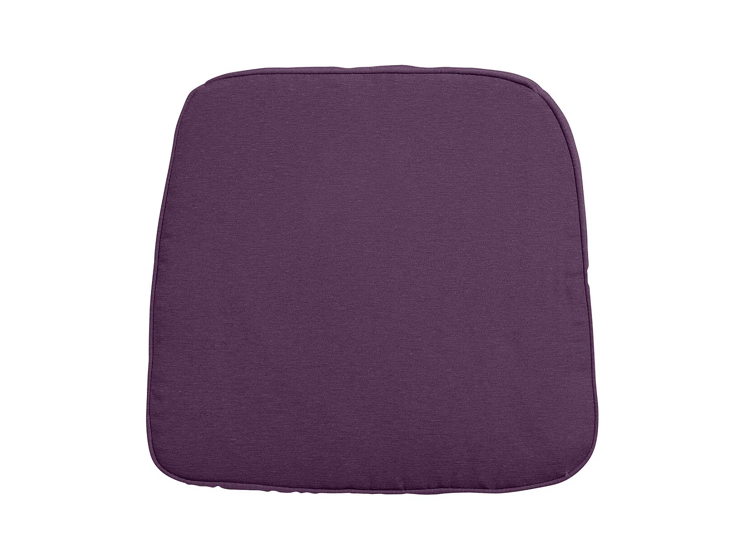 Coussin d'assise en osier Panama violet - Environ 48 x 48 cm - Lot de 4