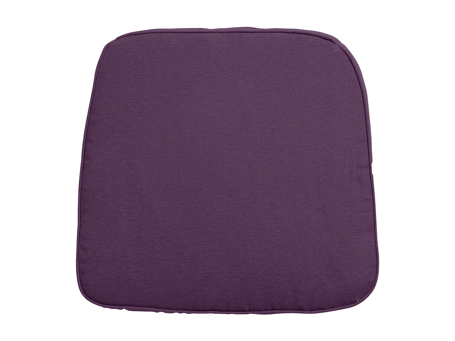 Coussin d'assise en osier Panama violet - Environ 48 x 48 cm - Lot de 4